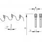 Preview: Stehle „KKS-hard plastic negativ“ Kapp-Kreissägeblatt 216x2,8/1,8x30 Z= 60 HW/TR-F-FA